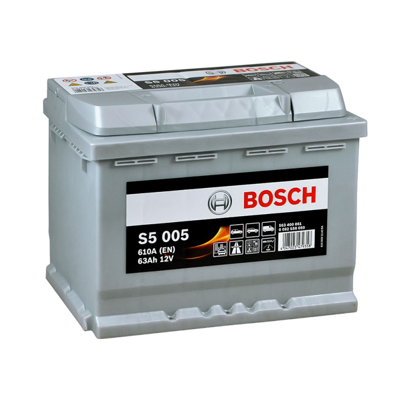 Автомобільний акумулятор BOSCH (S50 050) (L2) 63Ah 610A R+