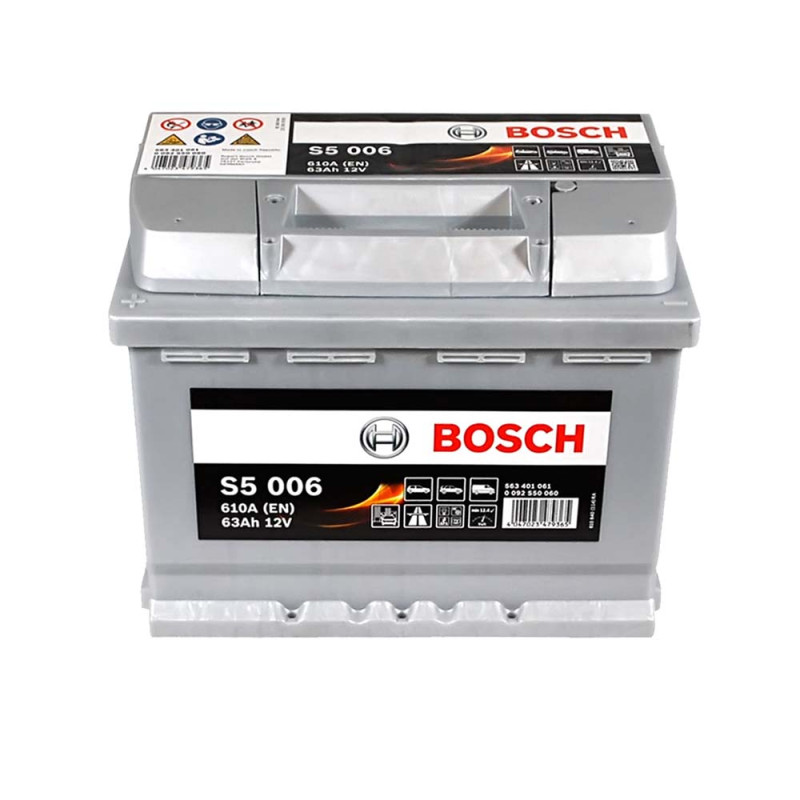 Автомобільний акумулятор BOSCH (S50 060) (L2) 63Ah 610A L+