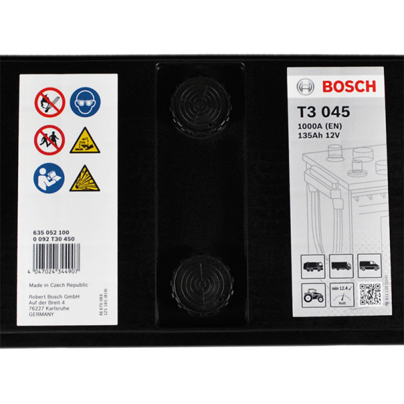 Автомобільний акумулятор BOSCH (T30 450) (D4) 135Ah 1000A L+