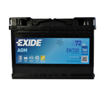 Автомобільний акумулятор EXIDE Start-Stop AGM (EK720) 72Аh 760A R+ (L3)