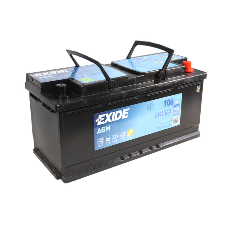 Автомобільний акумулятор EXIDE Start-Stop AGM (EK1060) 106Аh 950A R+ (L6)