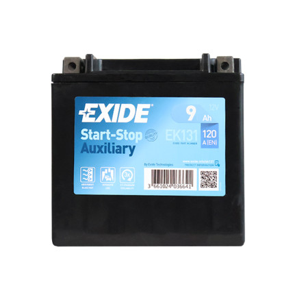 Автомобільний акумулятор EXIDE Start-Stop AGM AUXILIARY (EK091) 9Аh 120A L+
