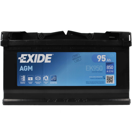 Автомобільний акумулятор EXIDE Start-Stop AGM (EK950) 95Аh 850A R+ (L5)