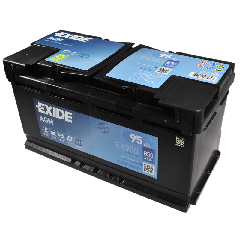 Автомобільний акумулятор EXIDE Start-Stop AGM (EK950) 95Аh 850A R+ (L5)