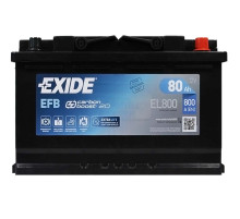 Автомобільний акумулятор EXIDE Start-Stop EFB (EL800) 80Аh 800A R+ (L4)