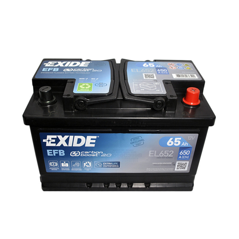 Автомобільний акумулятор EXIDE Start-Stop EFB  (EL652) 65Аh 650A R+ (LB3)