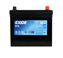 Автомобільний акумулятор EXIDE Start-Stop EFB Asia (EL604) 60Ah 520A R+ (D23)