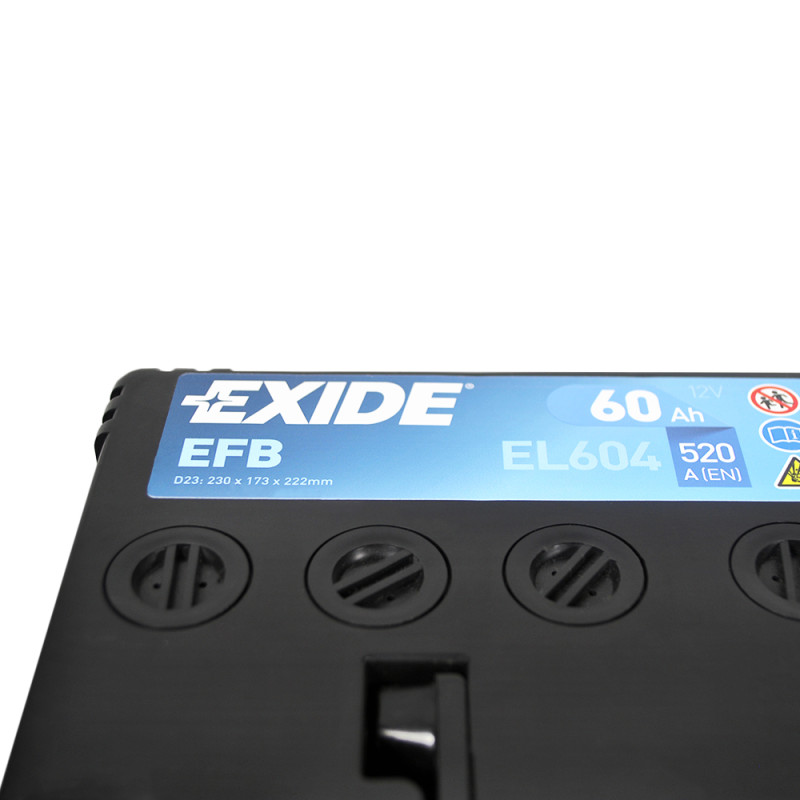 Автомобільний акумулятор EXIDE Start-Stop EFB Asia (EL604) 60Ah 520A R+ (D23)