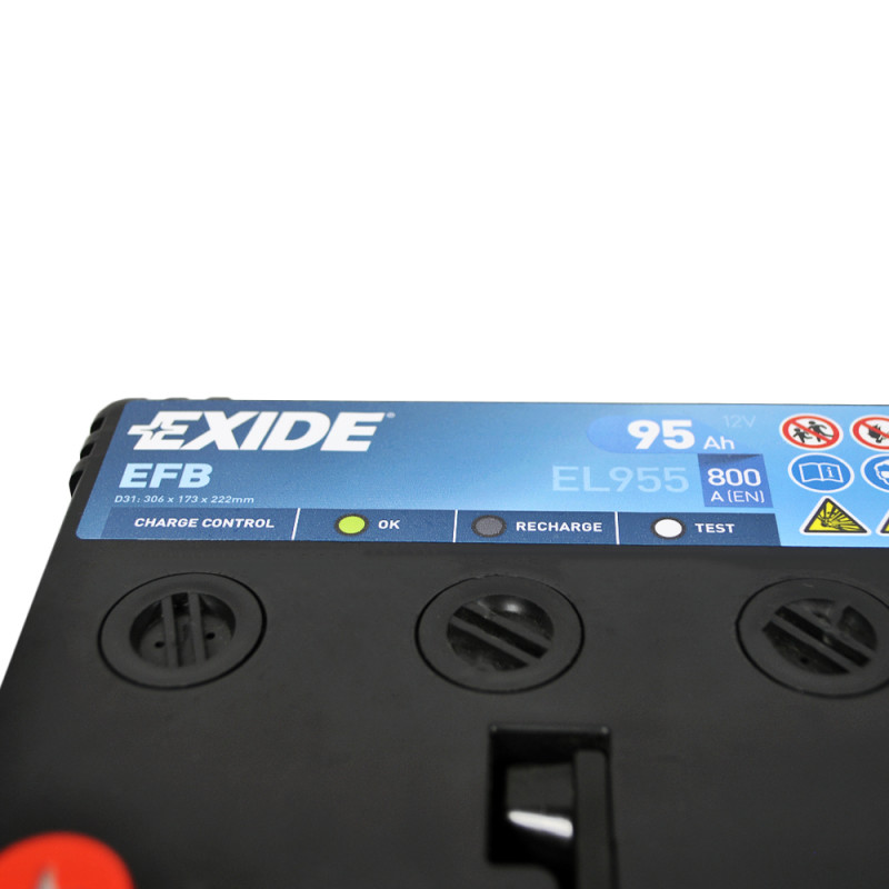 Автомобільний акумулятор EXIDE Start-Stop EFB Asia (EL955) 95Аh 800A L+ (D31)