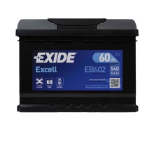 Автомобільний акумулятор EXIDE Excell (EB602) 60Аh 540Ah R+