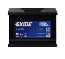 Автомобільний акумулятор EXIDE Excell (EB620) 62Аh 540Ah R+
