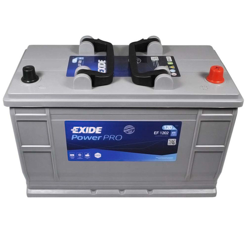Автомобільний акумулятор EXIDE (EF1202) Heavy 120Аh 870A R+