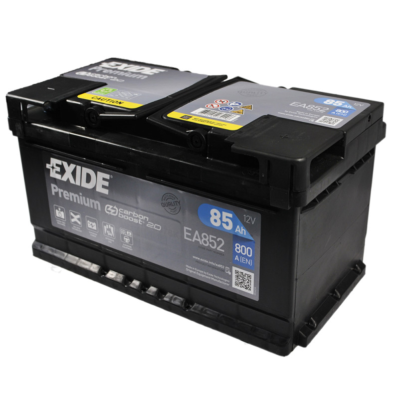 Автомобільний акумулятор EXIDE Premium (EA852) 85Аh 800Ah R+ h=175