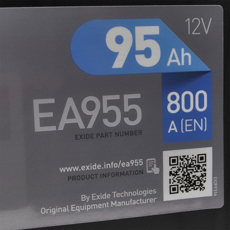 Автомобільний акумулятор EXIDE Premium Asia (EA955) 95Аh 800Ah L+ (D31)