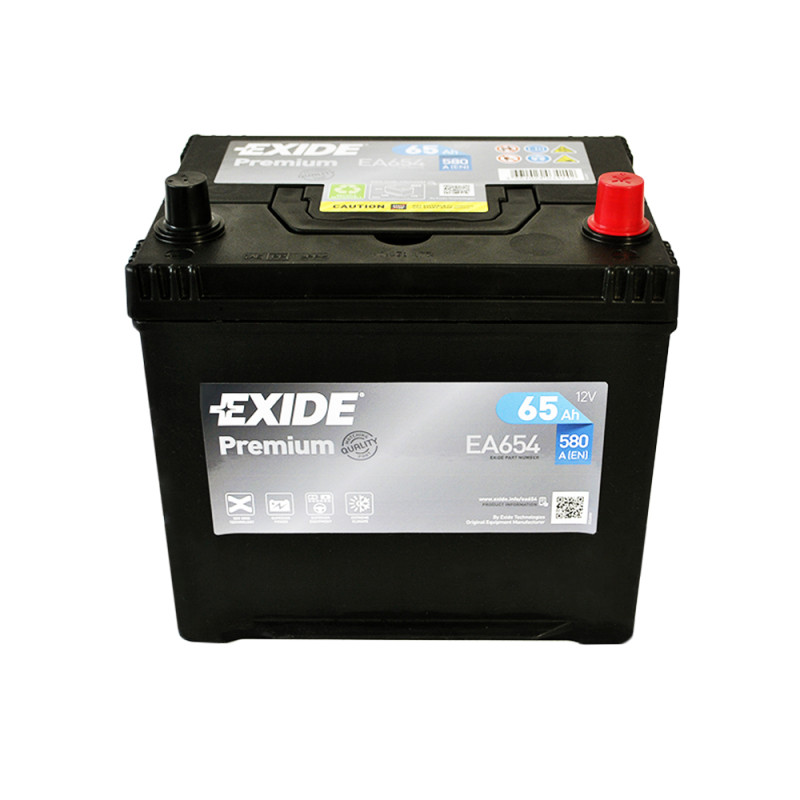 Автомобільний акумулятор EXIDE Premium Asia (EA654) 65Аh 580Ah R+ (D23)