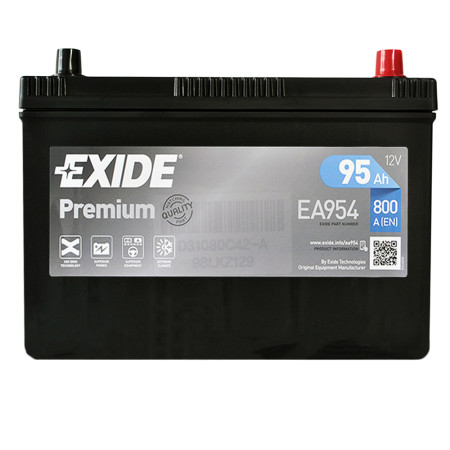 Автомобільний акумулятор EXIDE Premium Asia (EA954) 95Аh 800Ah R+ (D31)
