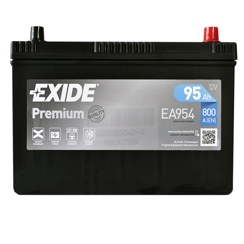 Автомобільний акумулятор EXIDE Premium Asia (EA954) 95Аh 800Ah R+ (D31)