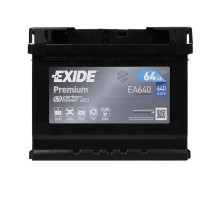 Автомобільний акумулятор EXIDE Premium (EA640) 64Аh 640Ah R+ (L2)