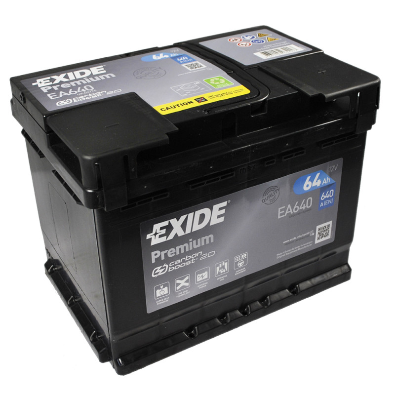 Автомобільний акумулятор EXIDE Premium (EA640) 64Аh 640Ah R+ (L2)
