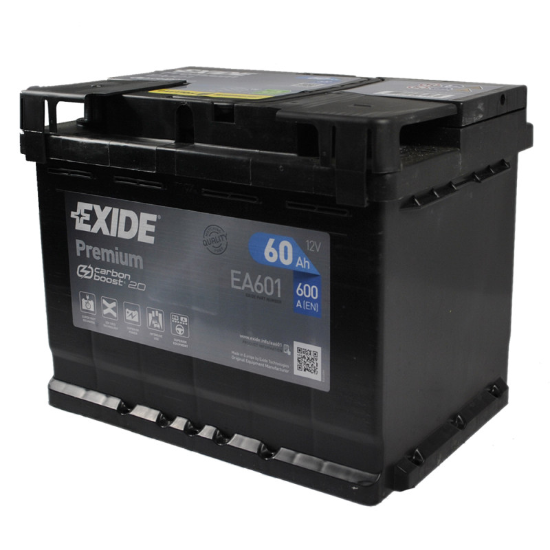 Автомобільний акумулятор EXIDE Premium (EA601) 60А 600Ah L+