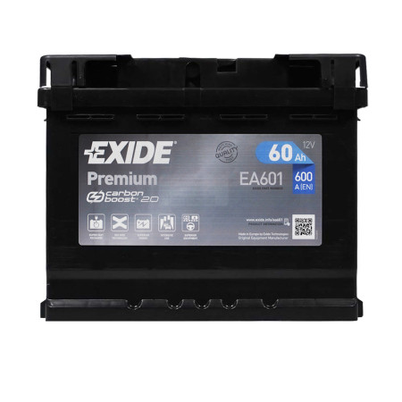 Автомобільний акумулятор EXIDE Premium (EA601) 60А 600Ah L+