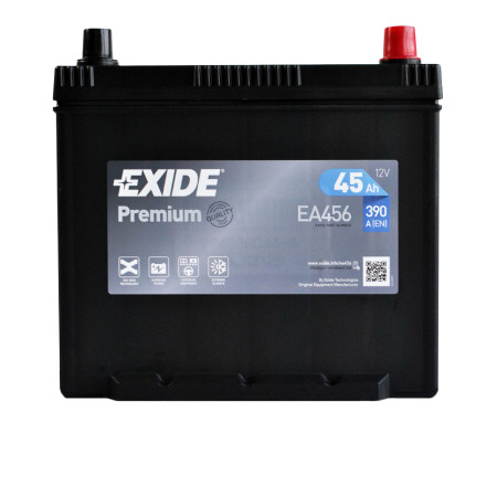 Автомобільний акумулятор EXIDE Premium Asia (EA456) 45Аh 390Ah R+ (B24)