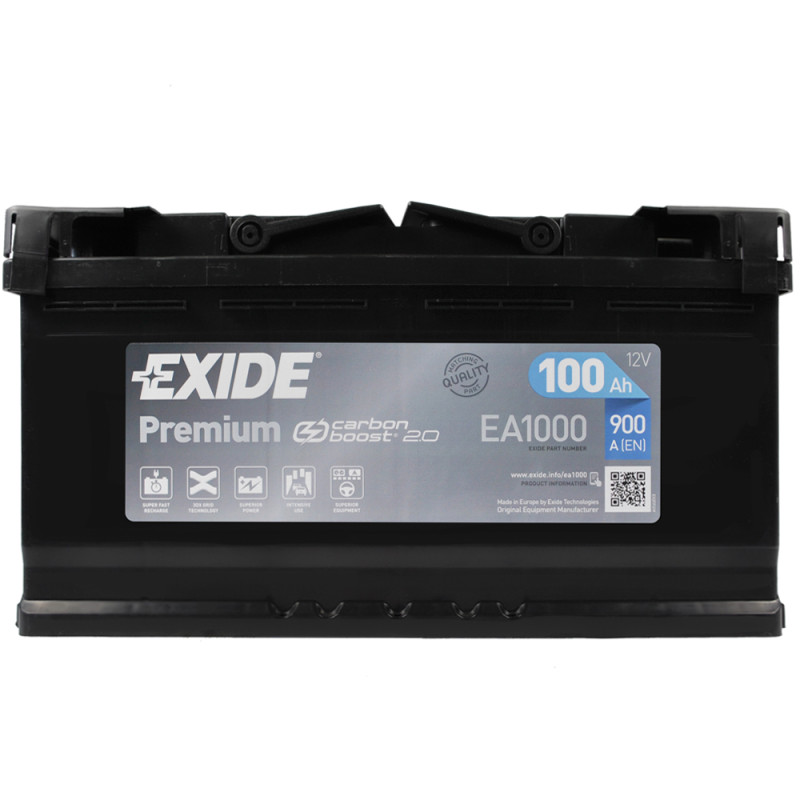 Автомобільний акумулятор EXIDE Premium (EA1000) 100Аh 900A R+ (L5)