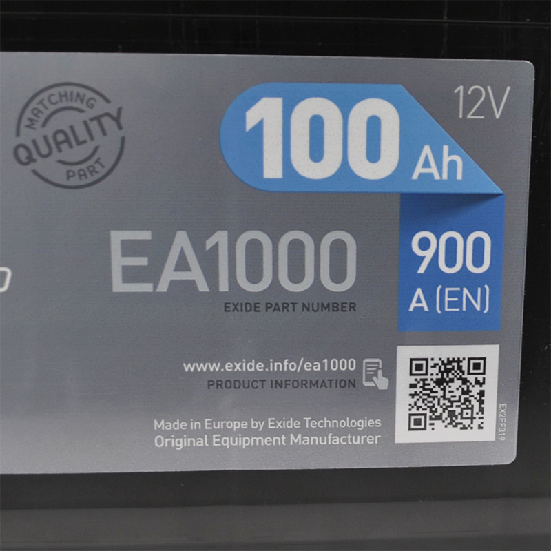 Автомобільний акумулятор EXIDE Premium (EA1000) 100Аh 900A R+ (L5)