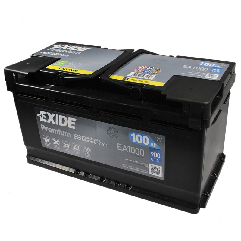 Автомобільний акумулятор EXIDE Premium (EA1000) 100Аh 900A R+ (L5)