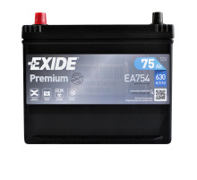 Автомобільний акумулятор EXIDE Premium Asia (EA754) 75Аh 630Ah R+ (D26)