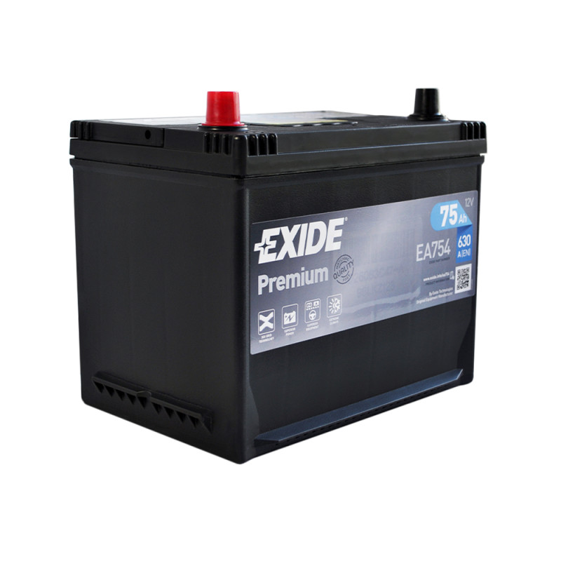 Автомобільний акумулятор EXIDE Premium Asia (EA754) 75Аh 630Ah R+ (D26)