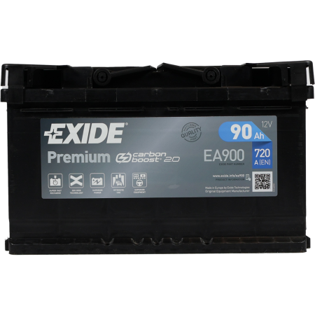Автомобільний акумулятор EXIDE Premium (EA900) 90Аh 720Ah R+