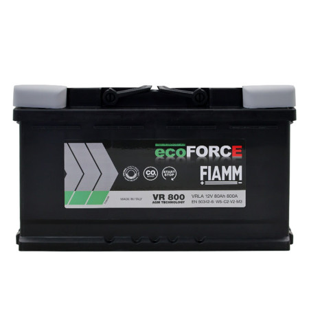Автомобільний акумулятор FIAMM Ecoforce AGM 80Аh 800А R+ (VR800) (L4)