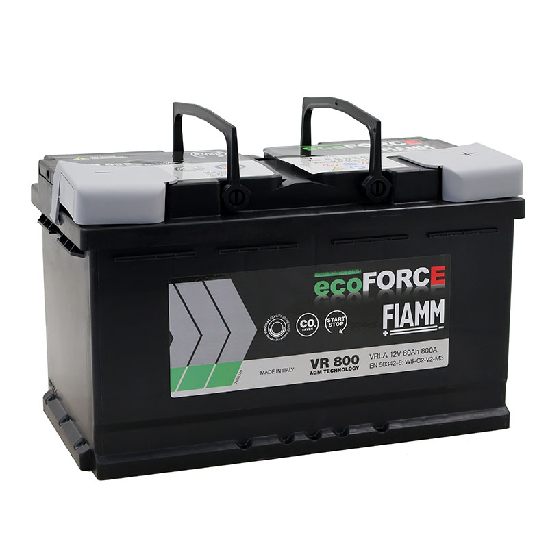 Автомобільний акумулятор FIAMM Ecoforce AGM 80Аh 800А R+ (VR800) (L4)
