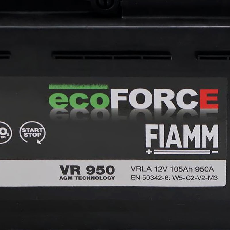 Автомобільний акумулятор FIAMM Ecoforce AGM 105Ah 950А R+ (VR950) (L6)