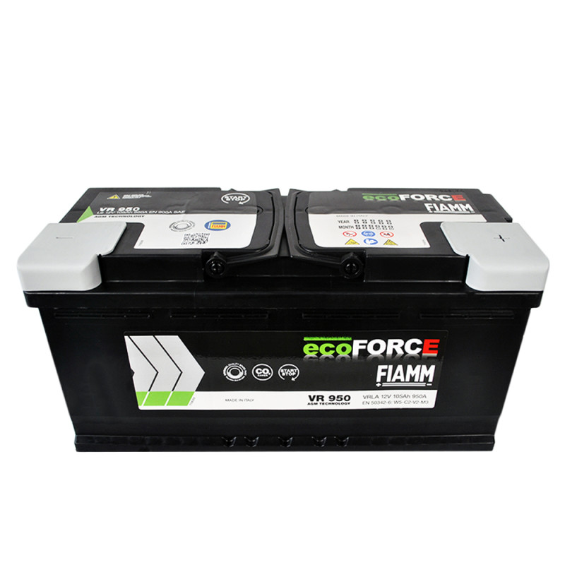 Автомобільний акумулятор FIAMM Ecoforce AGM 105Ah 950А R+ (VR950) (L6)