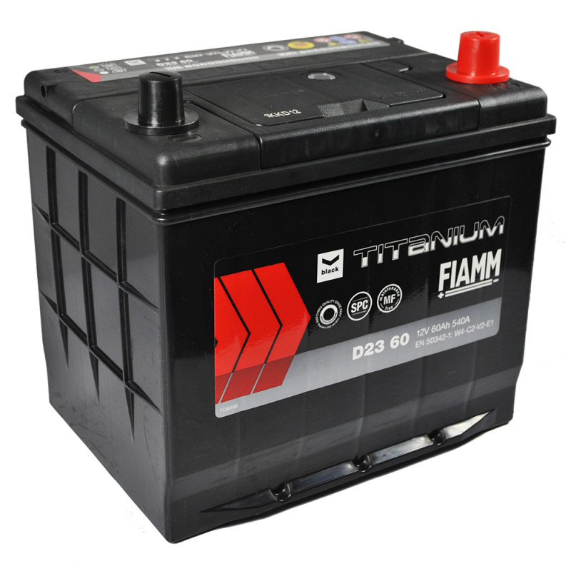 Автомобільний акумулятор FIAMM Titanium Black Asia 60Аh 540А R+ (D23)