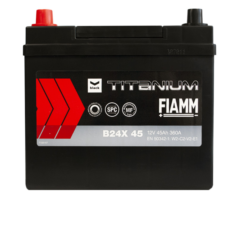 Автомобільний акумулятор FIAMM Titanium Black Asia 45Аh 360А L+ (B24)