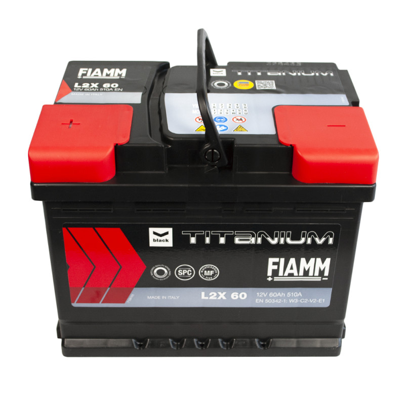 Автомобільний акумулятор FIAMM Titanium Black 60Ah 510A L+ (L2)