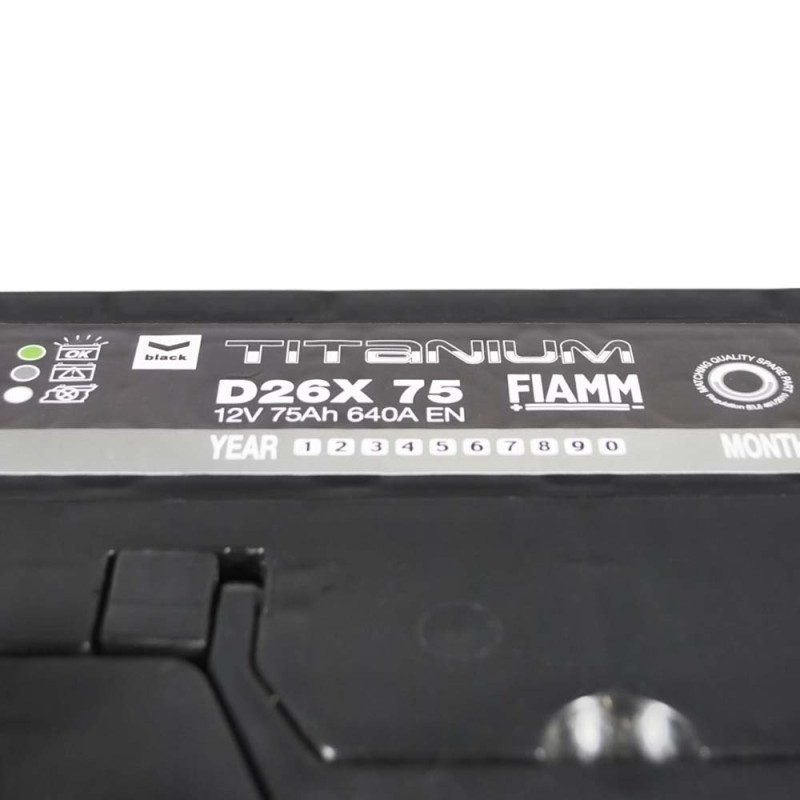 Автомобільний акумулятор FIAMM Titanium Black Asia 75Аh 640А R+ (D26)