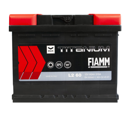 Автомобільний акумулятор FIAMM Titanium Black 60Аh 510А R+ (L2)