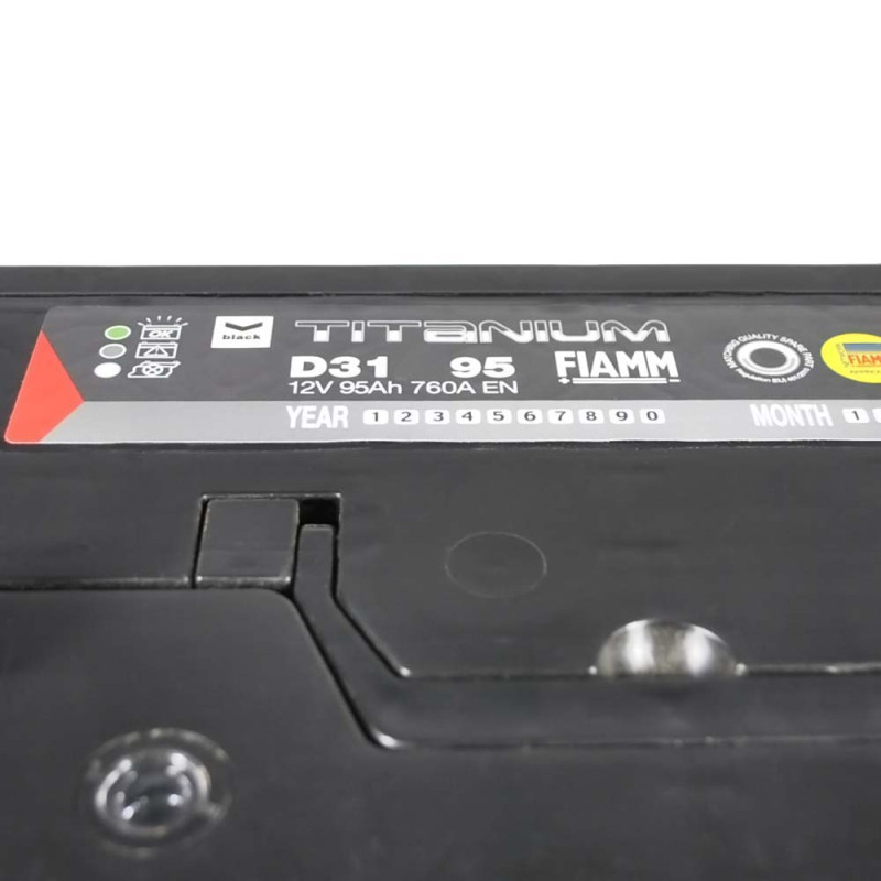 Автомобільний акумулятор FIAMM Titanium Black Asia 95Аh 760А R+ (D31)