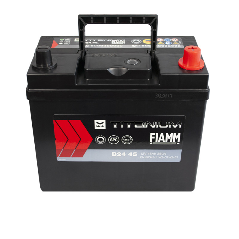 Автомобільний акумулятор FIAMM Titanium Black Asia 45Аh 360А R+ (B24)