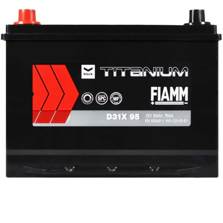 Автомобільний акумулятор FIAMM Titanium Black Asia 95Аh 760А L+ (D31)