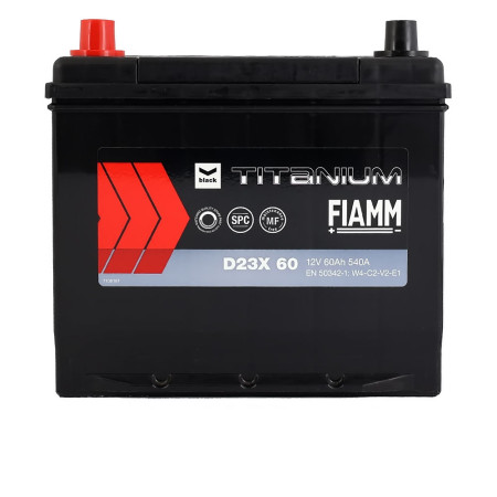 Автомобільний акумулятор FIAMM Titanium Black Asia 60Аh 540А L+ (D23X 60)