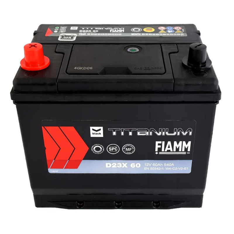 Автомобільний акумулятор FIAMM Titanium Black Asia 60Аh 540А L+ (D23X 60)