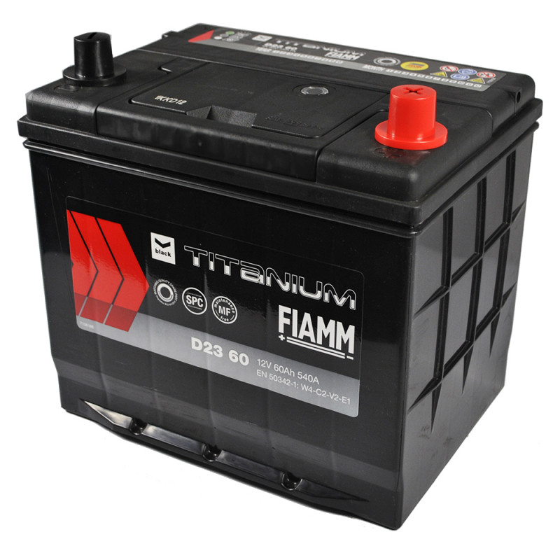 Автомобільний акумулятор FIAMM Titanium Black Asia 60Аh 540А L+ (D23X 60)