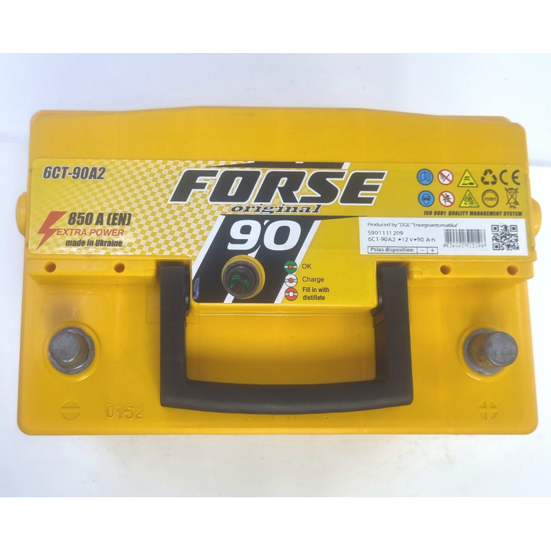 Автомобільний акумулятор FORSE Is. 90Ah (0) 850A R+ (L3)