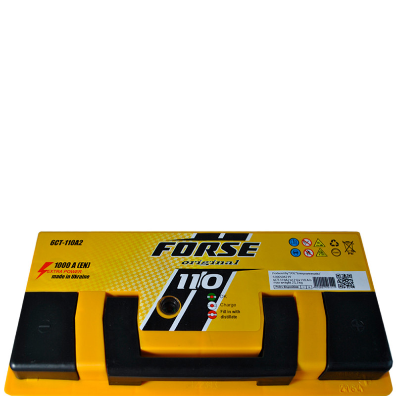 Автомобільний акумулятор FORSE 110Ah 1000А R+ (L5)