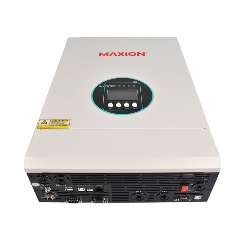 Гібридний сонячний настінний інвертор MAXION MXIN- VMH 5048 (48V, 5000W) з чистою синусоідою